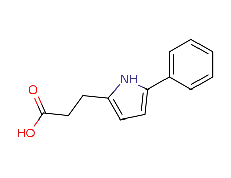 Molecular Structure of 79720-70-0 (3-(5-PHENYL-1H-PYRROL-2-YL)-PROPIONIC ACID)