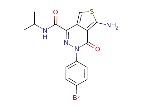5-amino-3-(4-bromophenyl)-N-isopropyl-4-oxo-3,4-dihydrothieno[3,4-d]pyridazine-1-carboxamide
