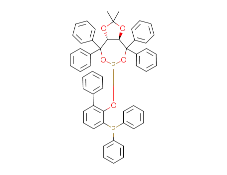 (3aR,8aR)-6-((3-(diphenylphosphanyl)[1,1'-biphenyl]-2-yl)oxy)-2,2-dimethyl-4,4,8,8-tetraphenyltetrahydro[1,3]dioxolo[4,5-e][1,3,2]dioxaphosphepine