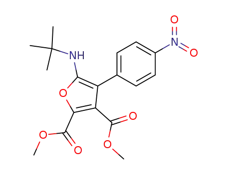 2,3-Furandicarboxylic  acid,  5-[(1,1-dimethylethyl)amino]-4-(4-nitrophenyl)-,  dimethyl  ester  (9CI)