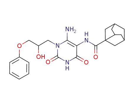 hexahydro-2,5-methano-pentalene-3a-carboxylic acid [6-amino-1-(2-hydroxy-3-phenoxy-propyl)-2,4-dioxo-1,2,3,4-tetrahydro-pyrimidin-5-yl]-amide