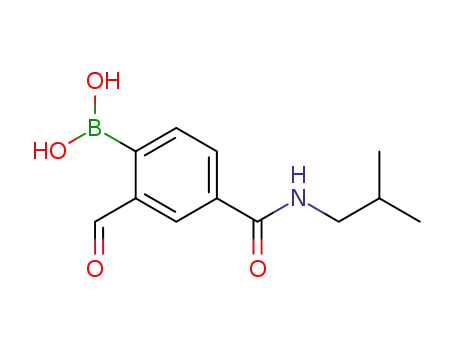 {2-formyl-4-[(isobutylamino)carbonyl]penyl}boronic acid