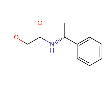 Molecular Structure of 153645-34-2 (2-Hydroxy-N-((R)-1-phenyl-ethyl)-acetamide)