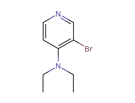 Molecular Structure of 612086-24-5 (3-broMo-N,N-diethylpyridin-4-aMine)
