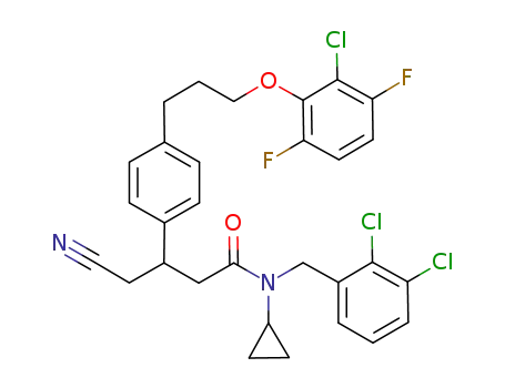 C<sub>30</sub>H<sub>27</sub>Cl<sub>3</sub>F<sub>2</sub>N<sub>2</sub>O<sub>2</sub>