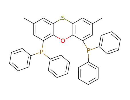 Molecular Structure of 166330-12-7 (Phosphine,1,1'-(2,8-dimethyl-4,6-phenoxathiindiyl)bis[1,1-diphenyl-)