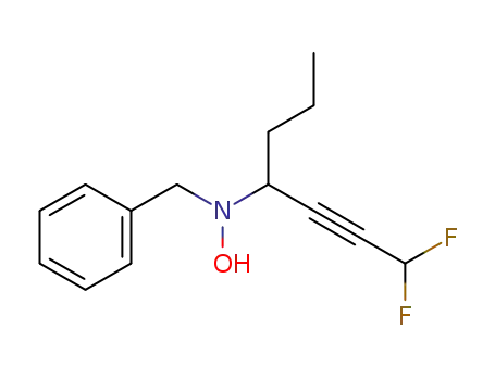 N-benzyl-N-(4,4-difluoro-1-propylbut-2-ynyl)hydroxylamine