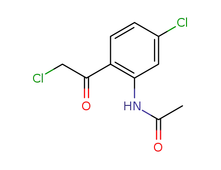 Molecular Structure of 68095-20-5 (1-(2'-AcetaMido-2,4'-dichlorophenyl)ethan-1-one)