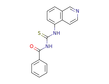 Molecular Structure of 72677-81-7 (N-BENZOYL-N'-(5-ISOQUINOLINYL)THIOUREA)