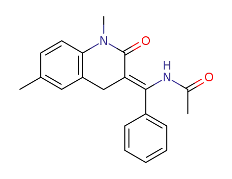 (Z)-3-(1-acetylamino-1-phenylmethylene)-1,5-dimethyl-3,4-dihydroquinolin-2(1H)-one
