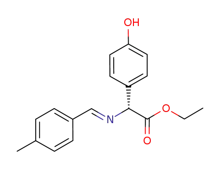 (E)-ethyl 2-(4-hydroxyphenyl)-2-(4-methylbenzylideneamino)acetate