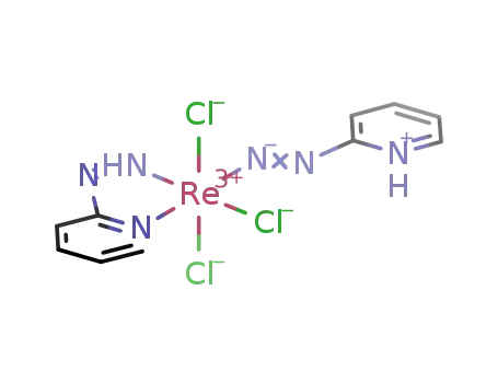 Molecular Structure of 184965-45-5 ([ReCl3(η(1)-NNC5H4NH)(η(2)-HNNC5H4N)])