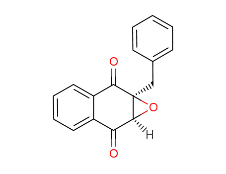 Molecular Structure of 150338-25-3 ((2S,3R)-2-benzyl-2,3-epoxynaphthoquinone)