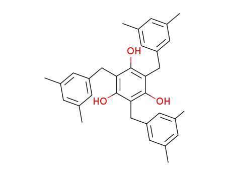 Molecular Structure of 845827-36-3 (1,3,5-Benzenetriol, 2,4,6-tris[(3,5-dimethylphenyl)methyl]-)