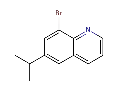 Molecular Structure of 159925-41-4 (Quinoline, 8-bromo-6-(1-methylethyl)-)
