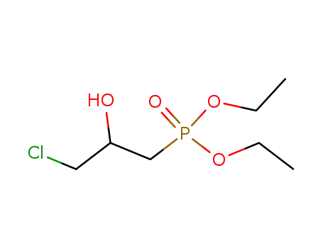 Molecular Structure of 65345-16-6 (Phosphonic acid, (3-chloro-2-hydroxypropyl)-, diethyl ester)