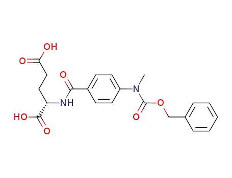 Molecular Structure of 51865-83-9 (N-(4-{[(benzyloxy)carbonyl](methyl)amino}benzoyl)glutamic acid)