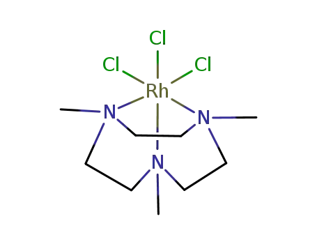 Molecular Structure of 140175-14-0 (trichloro(N,N',N''-trimethyl-1,4,7-trazacyclononane)rhodium(III))