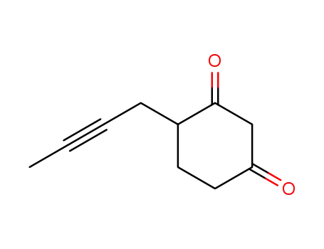 Molecular Structure of 99196-39-1 (1,3-Cyclohexanedione, 4-(2-butynyl)-)