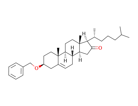 (3S,8S,9S,10R,13S,14S,17R)-3-Benzyloxy-17-((R)-1,5-dimethyl-hexyl)-10,13-dimethyl-1,2,3,4,7,8,9,10,11,12,13,14,15,17-tetradecahydro-cyclopenta[a]phenanthren-16-one