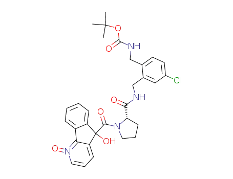 4-aza-9-hydroxy-9-fluorenylcarbonyl-L-prolyl-2-(tert-butyloxycarbonylaminomethyl)-5-chlorobenzylamide N-oxide