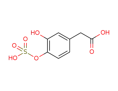 Molecular Structure of 38339-04-7 (2-(3-hydroxy-4-sulfooxy-phenyl)acetic acid)