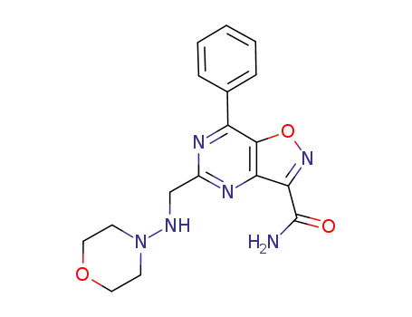 5-(morpholin-4-ylaminomethyl)-7-phenyl-isoxazolo[4,5-d]pyrimidine-3-carboxamide