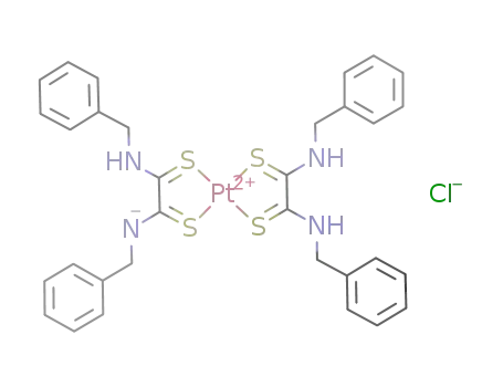 Molecular Structure of 181951-48-4 ([(dibenzyldithiooxamidato)Pt(dibenzyldithiooxamide)]Cl)