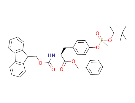 Molecular Structure of 1220982-50-2 (Fmoc-tyrosine(O-pinacolyl methylphosphonate) benzyl ester)