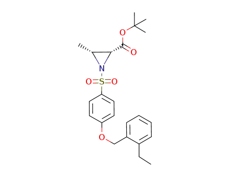 (2R,3R)-1-[4-(2-Ethyl-benzyloxy)-benzenesulfonyl]-3-methyl-aziridine-2-carboxylic acid tert-butyl ester
