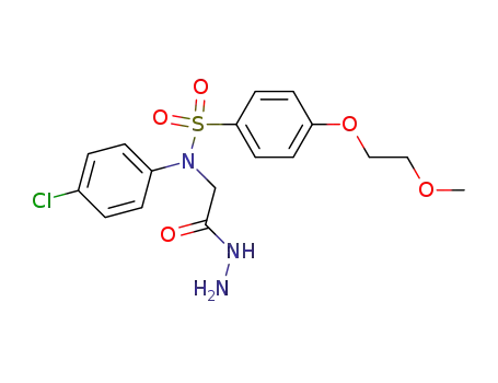 N-(2-hydrazino-2-oxoethyl)-4-(2-methoxyethoxy)-N-(4-chlorophenyl)benzenesulfonamide