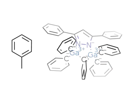 Molecular Structure of 871939-47-8 ((C6H5)2Ga(μ-η1:η1-3,5-diphenylpyrazolato)(μ-C6H5)Ga(C6H5)2*C7H8)