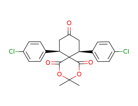 3,3-dimethyl-7,11-cis-di(p-chlorophenyl)-2,4-dioxaspiro[5.5]undecane-1,5,9-trione