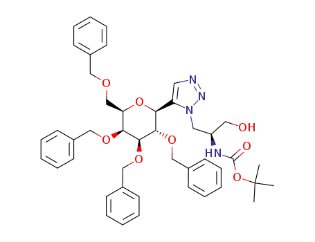 (2''S)-1-(2''-tert-butoxycarbonylamino-3''-hydroxy-propyl)-5-(2',3',4',6'-tetra-O-benzyl-β-D-galactopyranosyl)-1H-[1,2,3]triazole