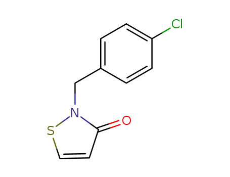 Molecular Structure of 26530-09-6 (2-(4-Chlorophenylmethyl)-3(2H)-isothiazolone)