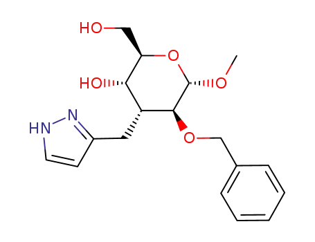 3(5)-(methyl 2-O-benzyl-3-deoxy-α-D-altropyranosid-3-ylmethyl)-1(2H)-pyrazole