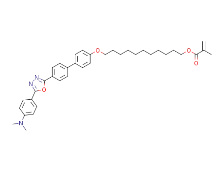 2-{4'-(11-methacryloyloxy-1-undecyloxy)biphenyl-4-yl}-5-(4-N,N-dimethylaminophenyl)-1,3,4-oxadiazole