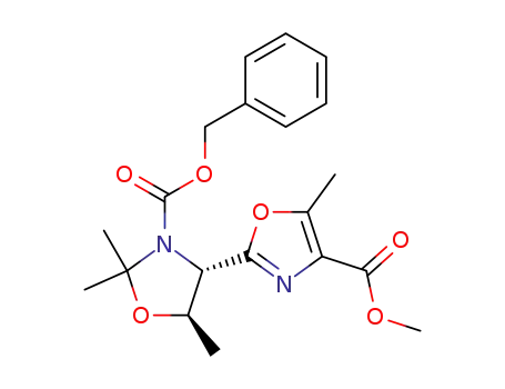 (4'S,5'R)-5,2',2',5'-Tetramethyl-4',5'-dihydro-[2,4']bioxazolyl-4,3'-dicarboxylic acid 3'-benzyl ester 4-methyl ester