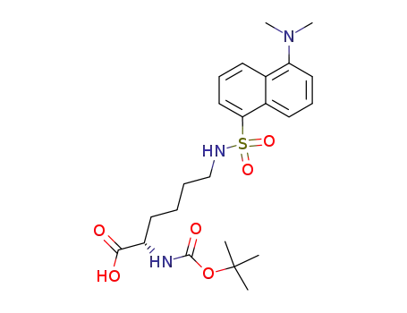 Molecular Structure of 185504-01-2 (Boc-L-Lys(DANS)-OH)