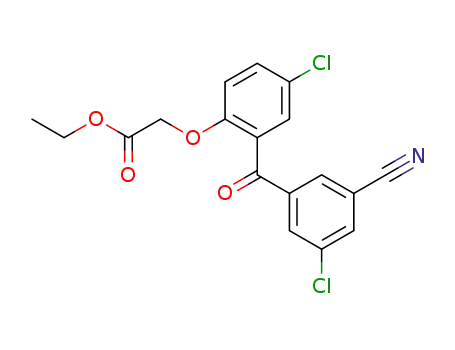 [4-chloro-2-(3-chloro-5-cyano-benzoyl)-phenoxy]-acetic acid ethyl ester