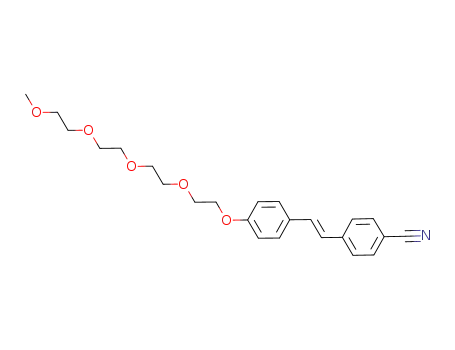 (E)-4-[2-(4-(methoxy tetraethoxy)phenyl)vinyl]benzonitrile