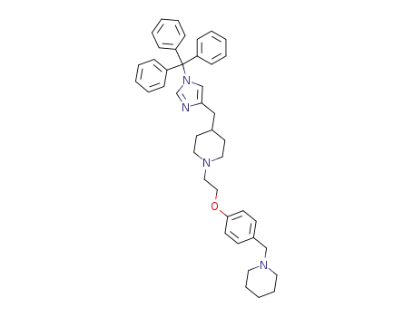 1-[2-(4-Piperidin-1-ylmethyl-phenoxy)-ethyl]-4-(1-trityl-1H-imidazol-4-ylmethyl)-piperidine