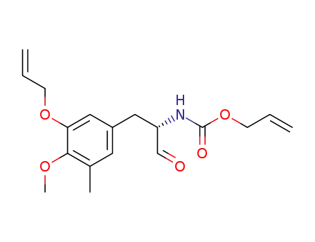 Carbamic acid,
[(1S)-1-formyl-2-[4-methoxy-3-methyl-5-(2-propenyloxy)phenyl]ethyl]-,
2-propenyl ester