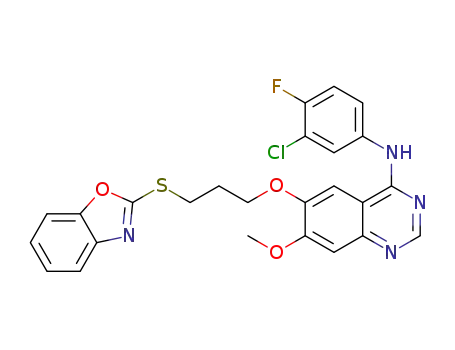 6-[3-(benzoxazol-2-ylthio)propoxy]-N-(3-chloro-4-fluorophenyl)-7-methoxy-quinazolin-4-amine