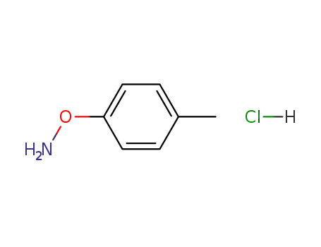 Molecular Structure of 4107-35-1 (Hydroxylamine, O-(4-methylphenyl)-, hydrochloride)