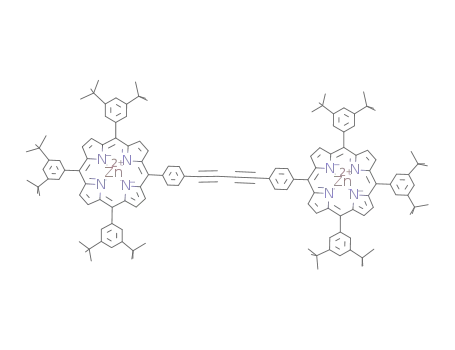 (10,15,20-(3,5-di-tert-butylphenyl)-Zn(II)-porphyrin)C<sub>6</sub>H<sub>4</sub>CCCCC<sub>6</sub>H<sub>4</sub>(10,15,20-(3,5-di-tert-butylphenyl)-Zn(II)-porphyrin)
