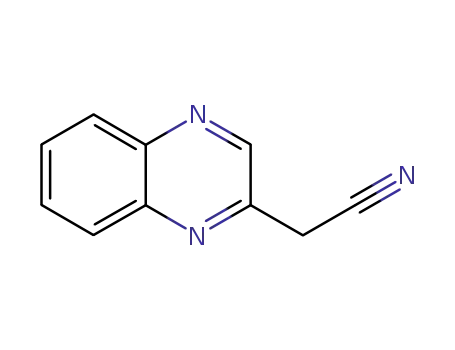 Molecular Structure of 14068-13-4 (2-Quinoxalineacetonitrile)