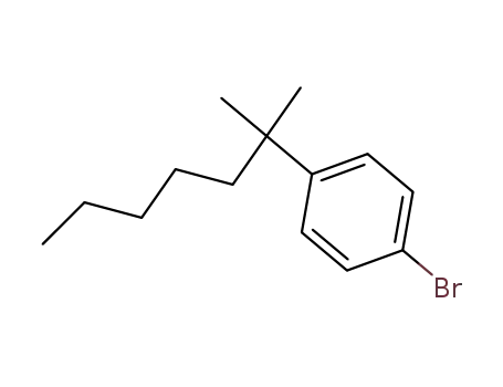 Molecular Structure of 851231-37-3 (Benzene, 1-bromo-4-(1,1-dimethylhexyl)-)