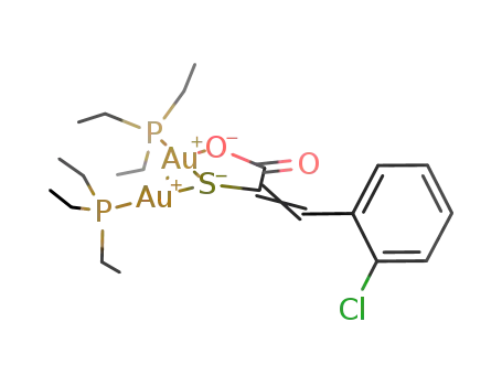C<sub>21</sub>H<sub>35</sub>Au<sub>2</sub>ClO<sub>2</sub>P<sub>2</sub>S
