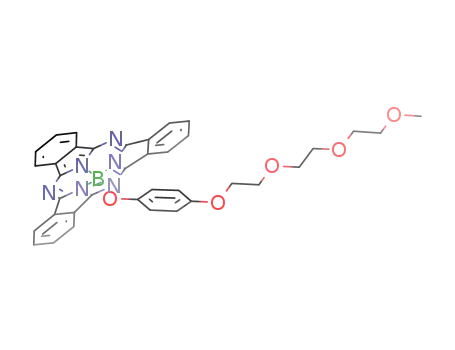C<sub>24</sub>H<sub>12</sub>N<sub>6</sub>BOC<sub>6</sub>H<sub>4</sub>(CH<sub>2</sub>CH<sub>2</sub>O)3OCH<sub>3</sub>